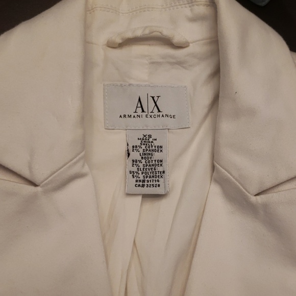 Armani Exchange White Blazer XS - Picture 3 of 5